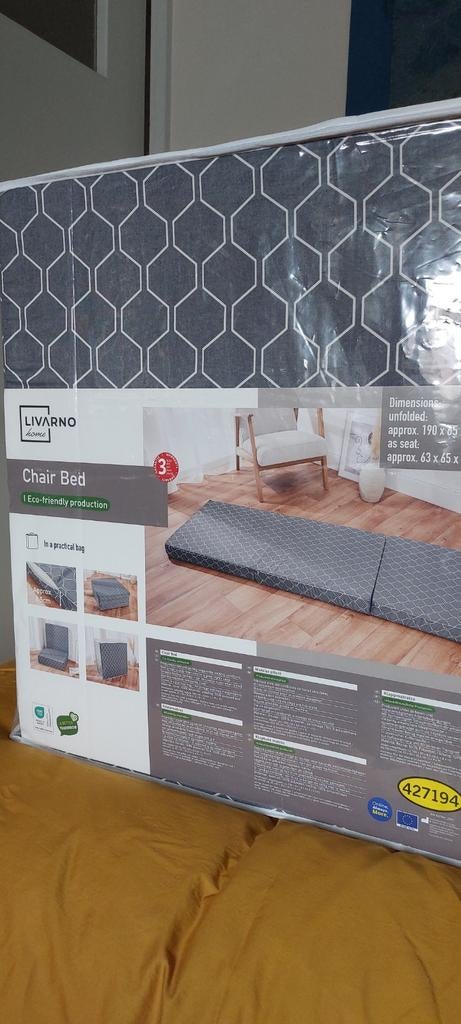 Livarno chairbed, nieuw, Ophalen