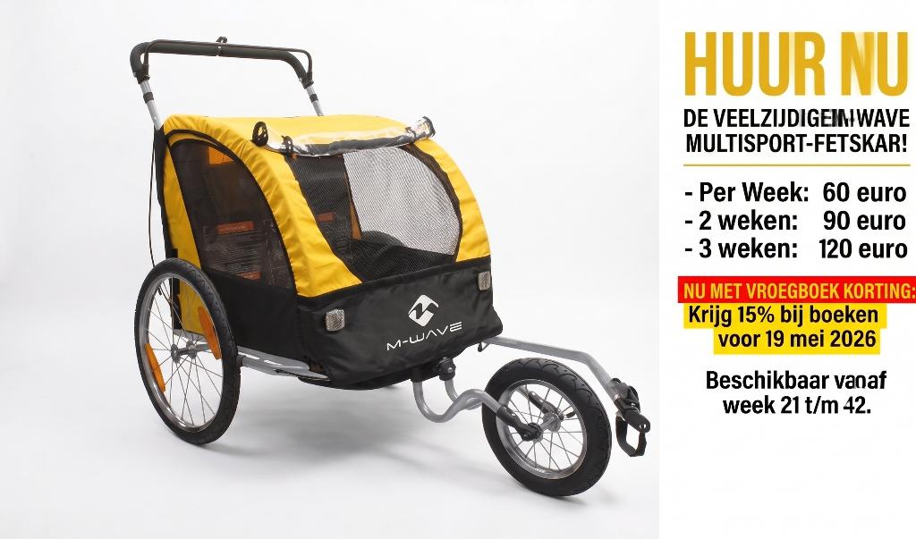 Te huur  (Fietskar, Wandelwagen & Jogger), Ophalen, Nieuw, Combiwagen, Overige merken