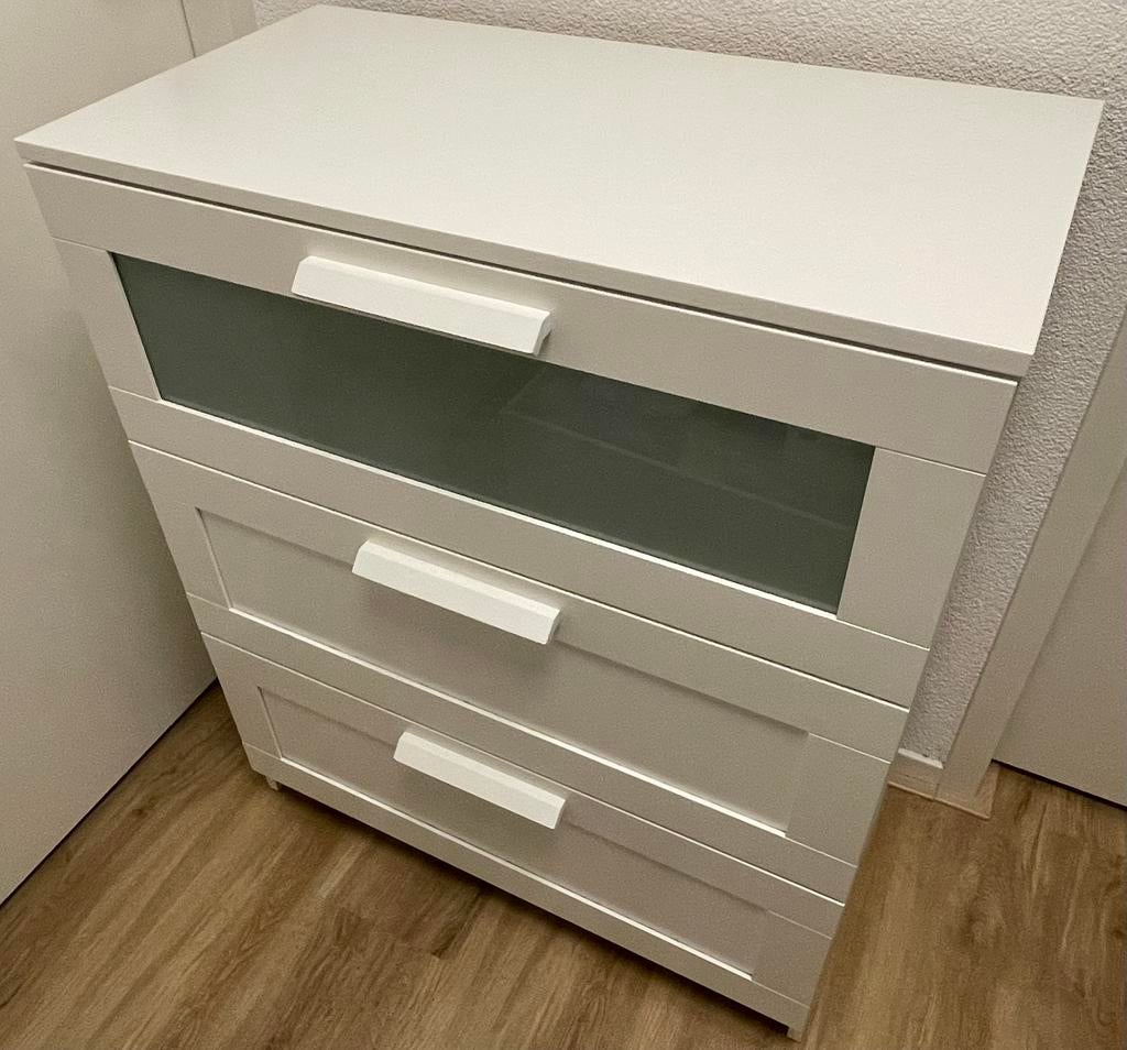 Ikea Brimnes ladekast WIT, Ophalen, Gebruikt, 50 tot 100 cm, 3 of 4 laden