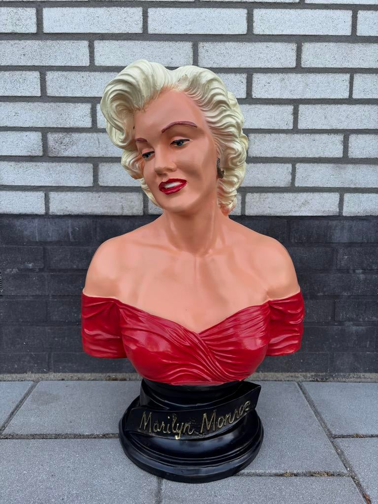 Prachtige Marilyn Monroe buste - 65 cm composiet, Ophalen, Buste, 50 - 100 cm, Composieten