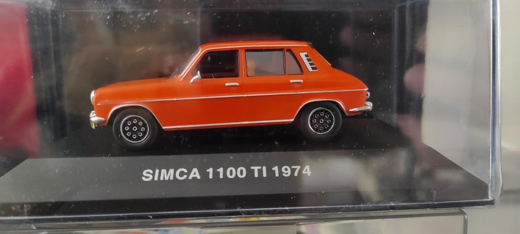 Simca 1100 Ti 1974 oranje 1:43 in ongeopende blisterverp., Ophalen of Verzenden, Nieuw, Auto, Overige merken