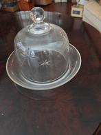 Glazen Kaasstolp met Deksel, Antiek en Kunst, Antiek | Glas en Kristal, Ophalen of Verzenden