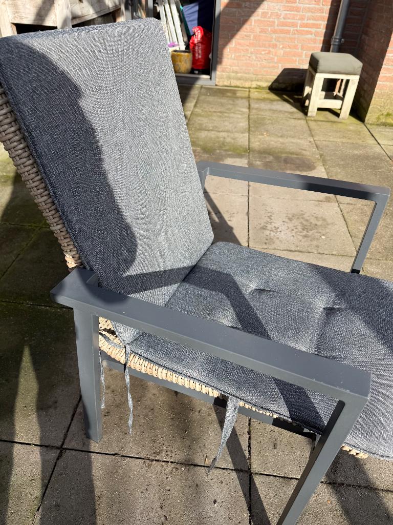 6 dining tuinstoelen Manifesto, Ophalen, Zo goed als nieuw, Wicker, Stapelbaar