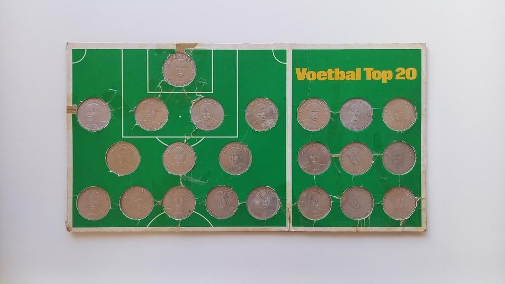 Munten Nederlands elftal 1970 voetbal top 20, Ophalen of Verzenden, Koningin Juliana, Overige waardes, Setje