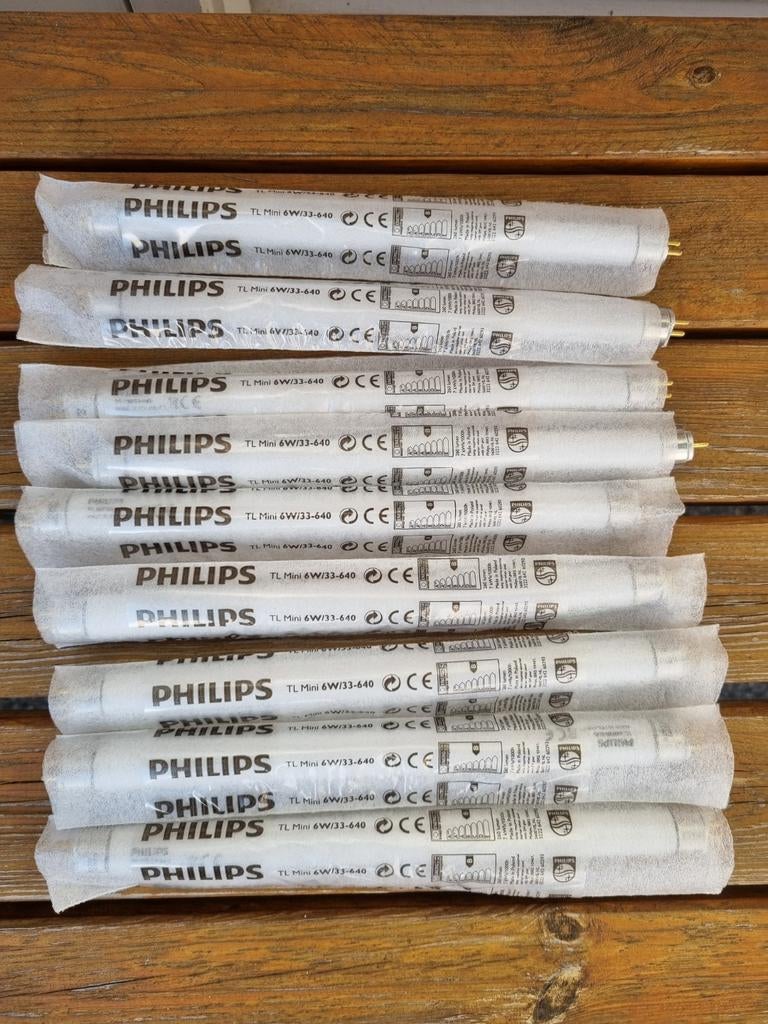 9x Philips TL mini 6 Watt 33 - 640 nieuw, Minder dan 30 watt, Overige typen, Nieuw, Overige fittingen