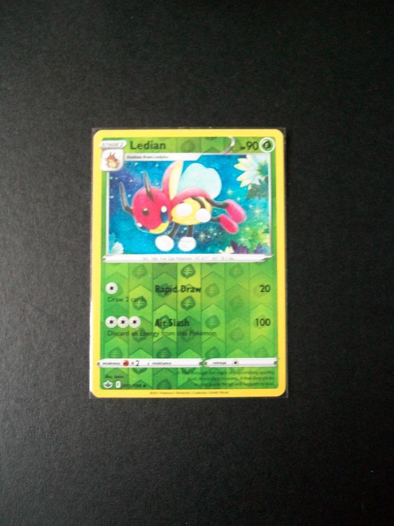 9904: Nieuwe Pokemon Kaart holofoil LEDIAN HP 90 (005/198), Verzenden, Nieuw, Losse kaart, Foil