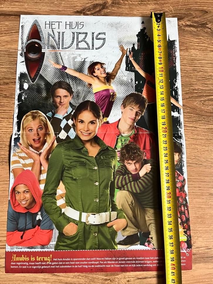 Het Huis Anubis Poster - Nickelodeon Magazine, Verzamelen, Posters, Zo goed als nieuw, Film en Tv, A1 t/m A3, Rechthoekig Staand
