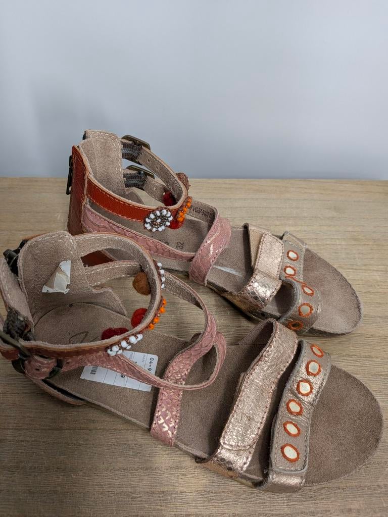 Vingino sandalen maat 32 bruin boho stijl, Gebruikt, Overige typen, Vingino, Ophalen of Verzenden