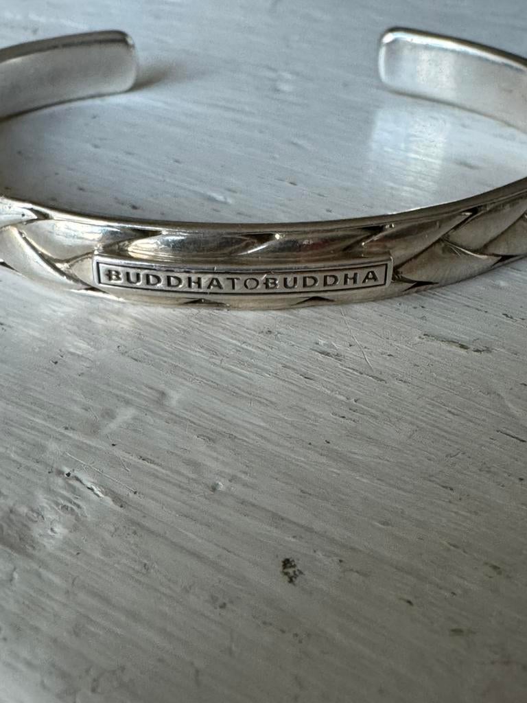 Buddha to buddha cuff armband, Sieraden, Tassen en Uiterlijk, Ophalen of Verzenden, Zo goed als nieuw, Zilver