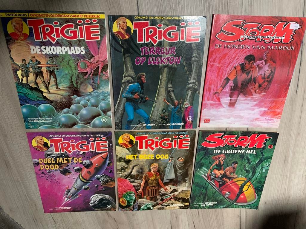Trigie en Storm door Don Lawrence - Diverse stripboeken, Meerdere stripboeken, Ophalen of Verzenden, Zo goed als nieuw