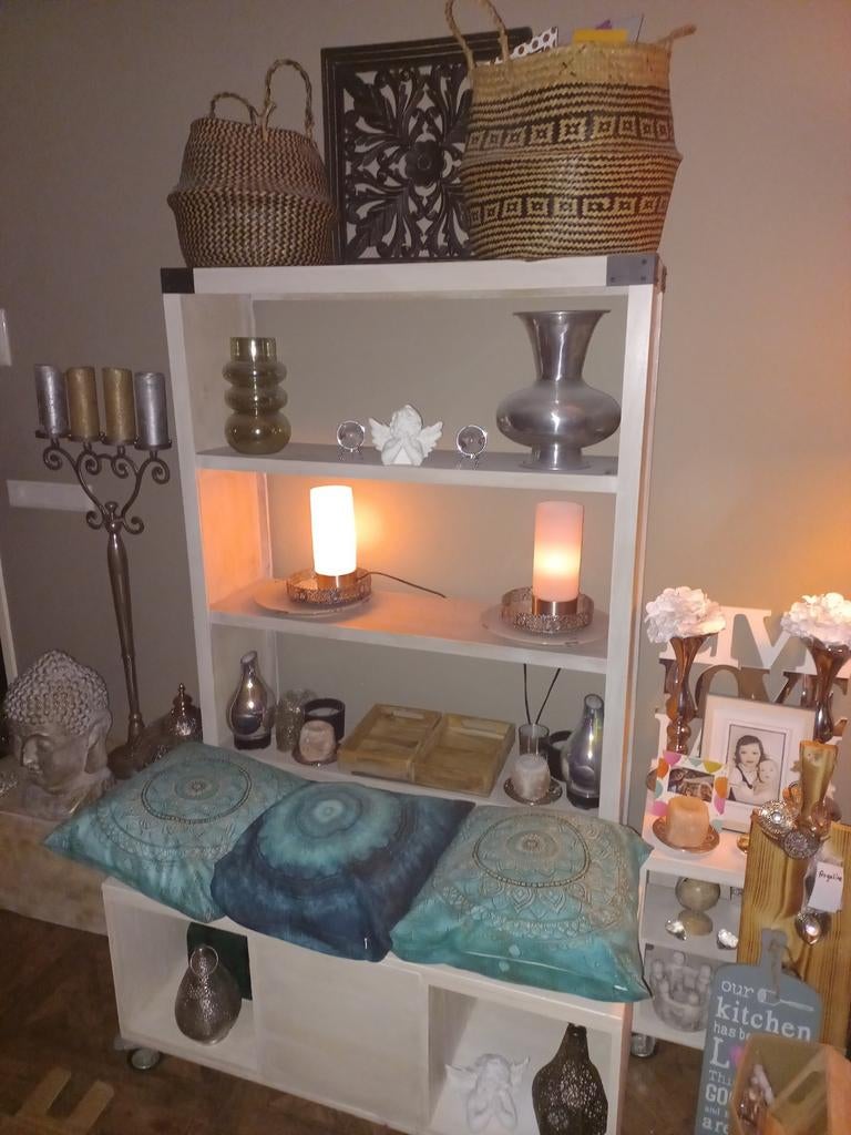 Witte open kast met 3 planken, Ophalen of Verzenden