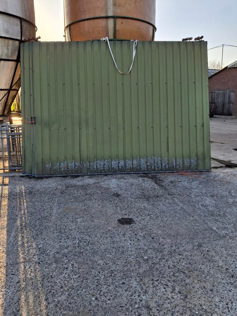 Schuifdeuren /  stalen schuifdeuren / rail / deuren, Tuin en Terras, Tuinhekken en Hekwerk, Ophalen, IJzer