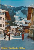 Oostenrijk, Saalbach met auto's, Opel Rekord B, Ophalen of Verzenden, 1960 tot 1980, Gelopen, Oostenrijk