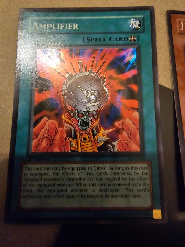 Yu-Gi-Oh! Jinzo & Amplifier Kaart - Foil, Hobby en Vrije tijd, Verzamelkaartspellen | Yu-gi-Oh!, Verzenden, Zo goed als nieuw