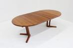 Vintage Dyrlund Deense ronde tafel teak, Huis en Inrichting, Tafels | Eettafels, Ophalen of Verzenden, Vijf personen of meer, Vintage, design