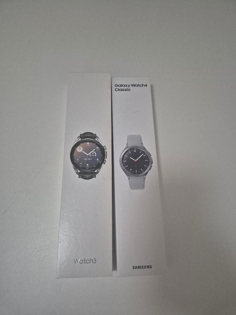 Samsung Galaxy Watch 3 + Galaxy Watch 4 Classic, Ophalen of Verzenden, Zwart, Android