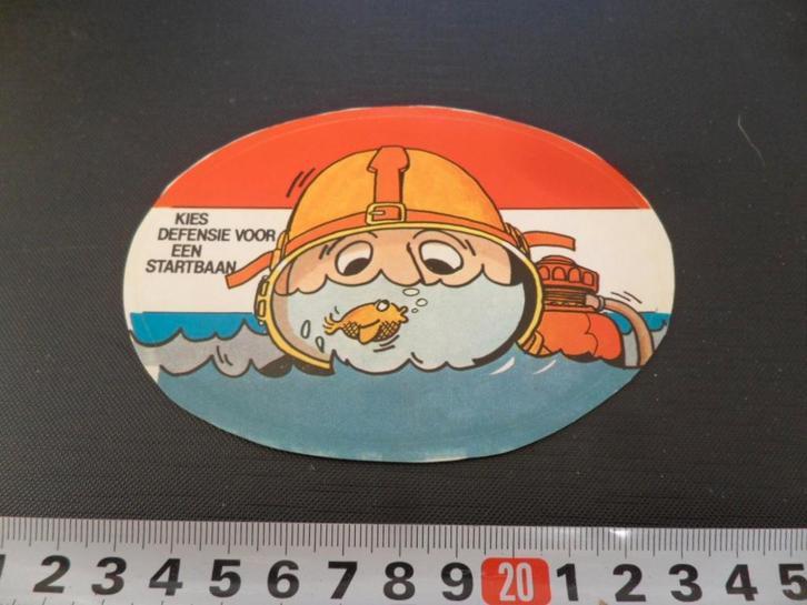 sticker strip duiker kies defensie voor een startbaan leger, Verzamelen, Stickers, Zo goed als nieuw, Ophalen