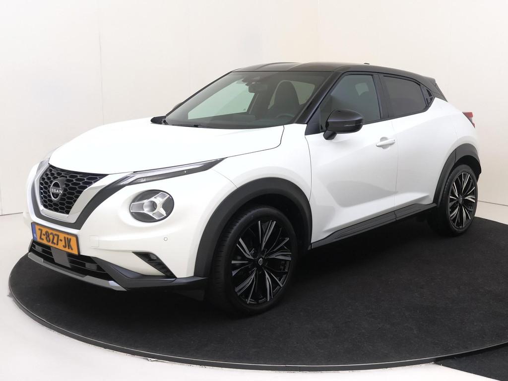 Nissan Juke 1.0 DIG-T N-Design | airco automatisch | Apple C, Stof, Euro 6, Wit, Origineel Nederlands