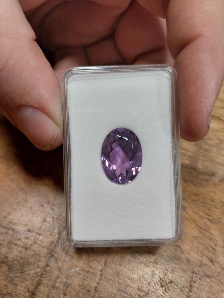 Grote facet geslepen amethist edelsmid., Ophalen of Verzenden