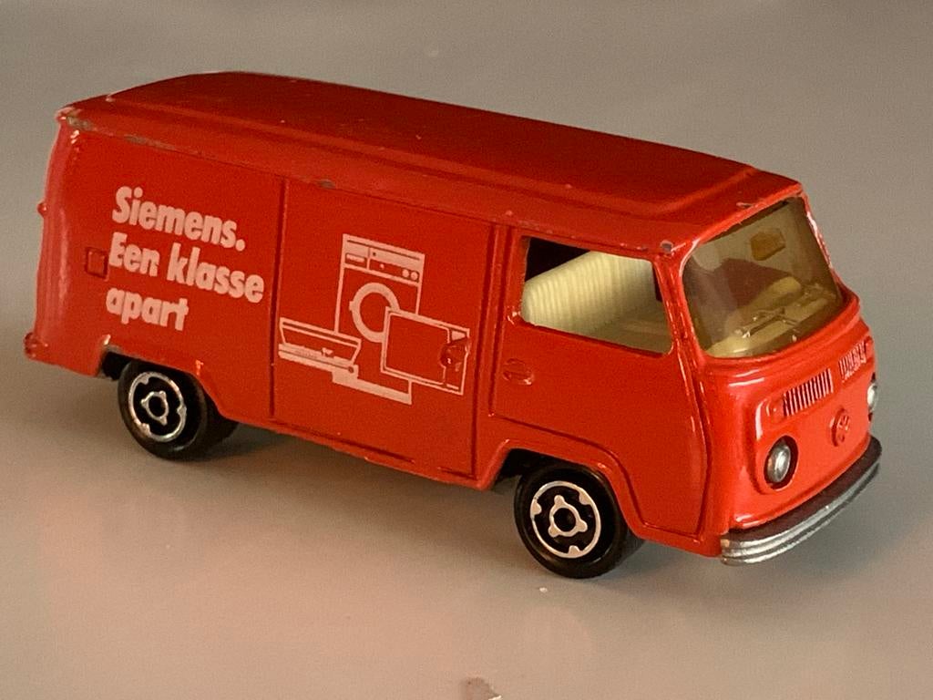 Vintage Majorette VW Bus T2 Siemens. Een klasse apart., Ophalen of Verzenden, Gebruikt