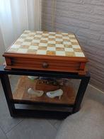 Onyx/ marmeren  kompleet  schaakset houten schaakdoos, Ophalen of Verzenden, Nieuw