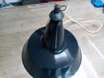 Jaren 30 Art Deco BAUHAUS Fabriekslamp, emaille., Gebruikt, Ophalen of Verzenden, Metaal, Minder dan 50 cm