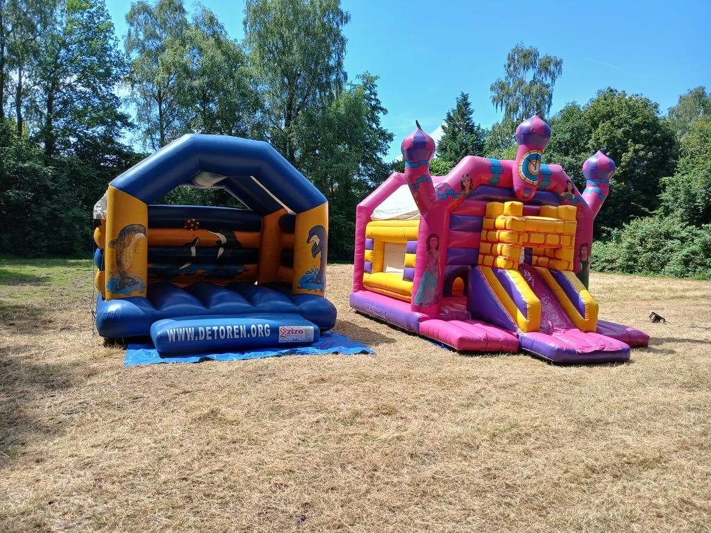 Springkussens met blowers, Ophalen, Gebruikt, Overige