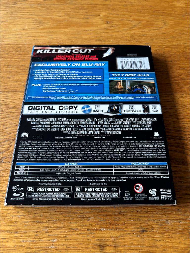 Blu-ray Friday the 13th (2009) - NIEUW in seal - N-NLO, Ophalen of Verzenden, Nieuw in verpakking, Horror