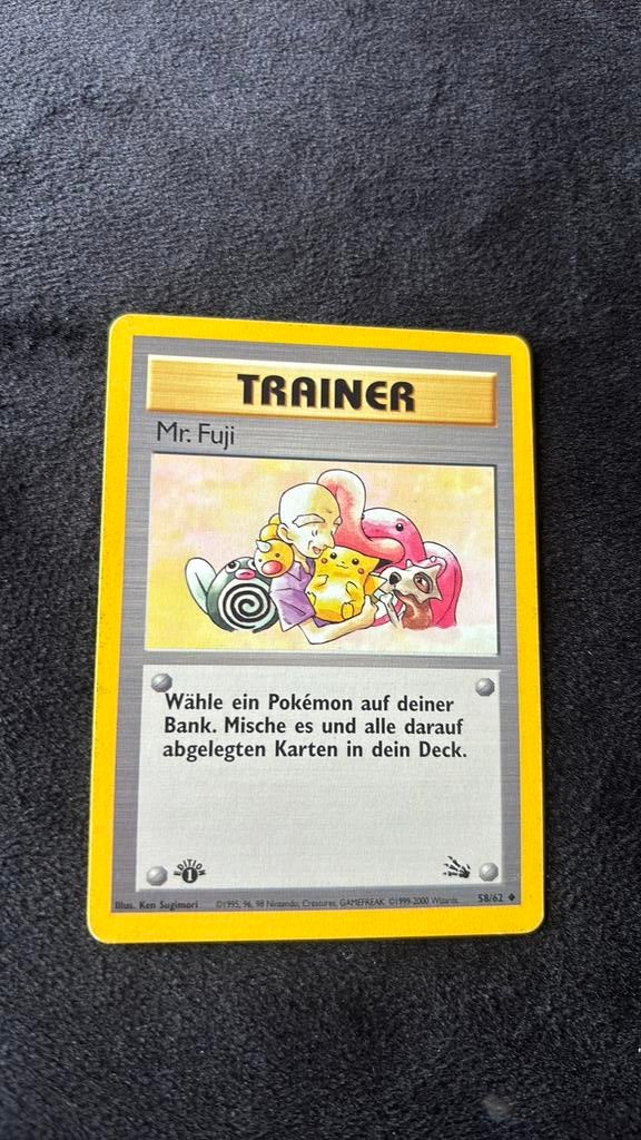 Pokemon Trainer Mr. Fuji 1st Edition, Ophalen of Verzenden, Zo goed als nieuw