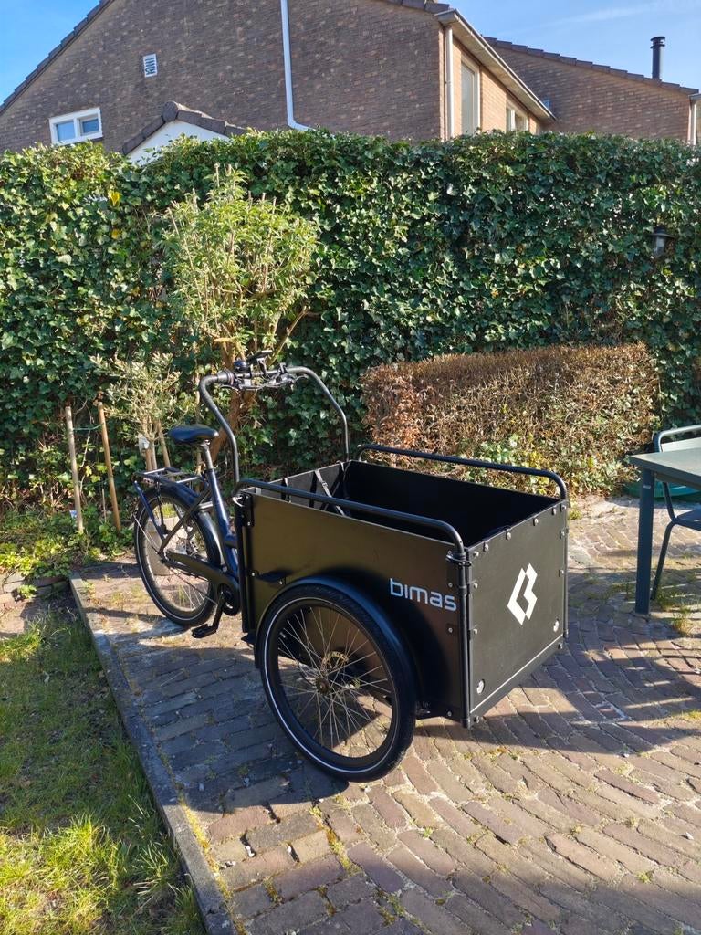 Bimas eCargo 3.3 Premium elektrische bakfiets – 2022, Fietsen en Brommers, Fietsen | Bakfietsen, Ophalen, Zo goed als nieuw, 4 kinderen of meer