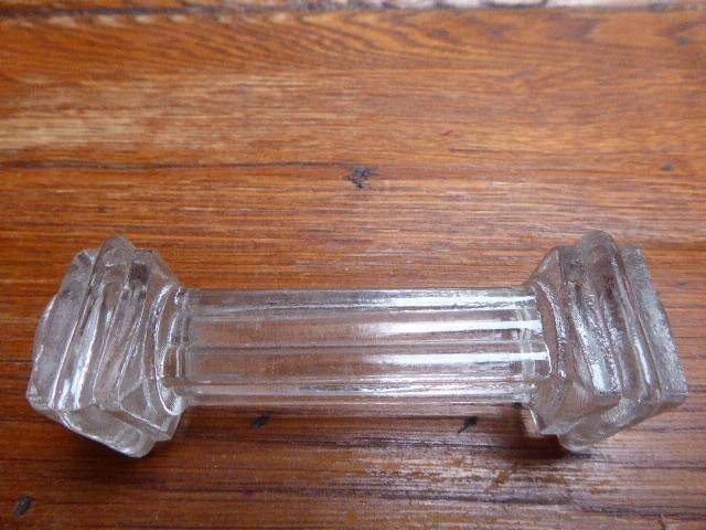 6 art deco persglazen messenleggers, Ophalen of Verzenden