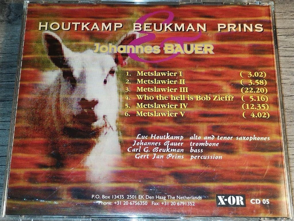 Houtkamp, Beukman, Prins & Johannes Bauer ‎- Metslawier, Ophalen of Verzenden, 1980 tot heden, Zo goed als nieuw, Jazz