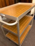 Stevige Serveerwagen met Rubberbandjes en Zwenkwielen, Ophalen, Gebruikt