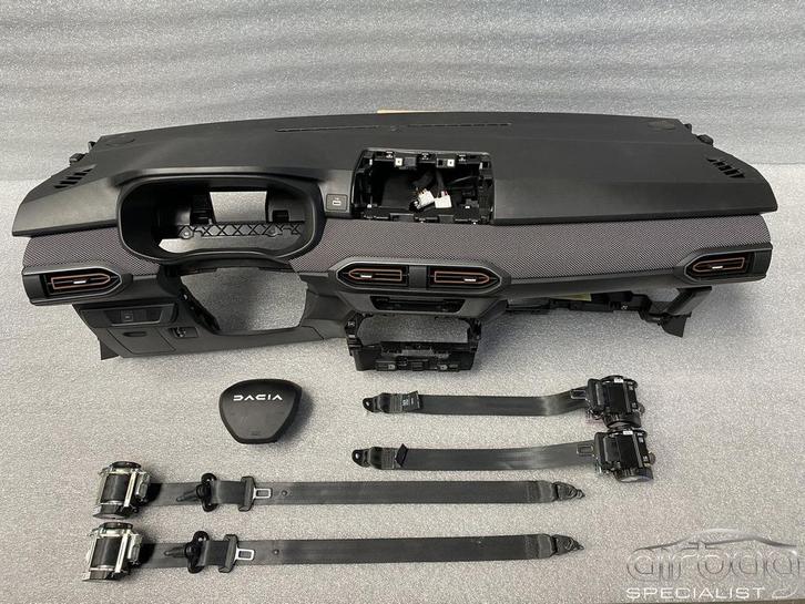 Dacia Sandero 2021+ dashboard + airbag set stuur airbag pass, Auto-onderdelen, Dashboard en Schakelaars, Dacia, Gebruikt, Ophalen