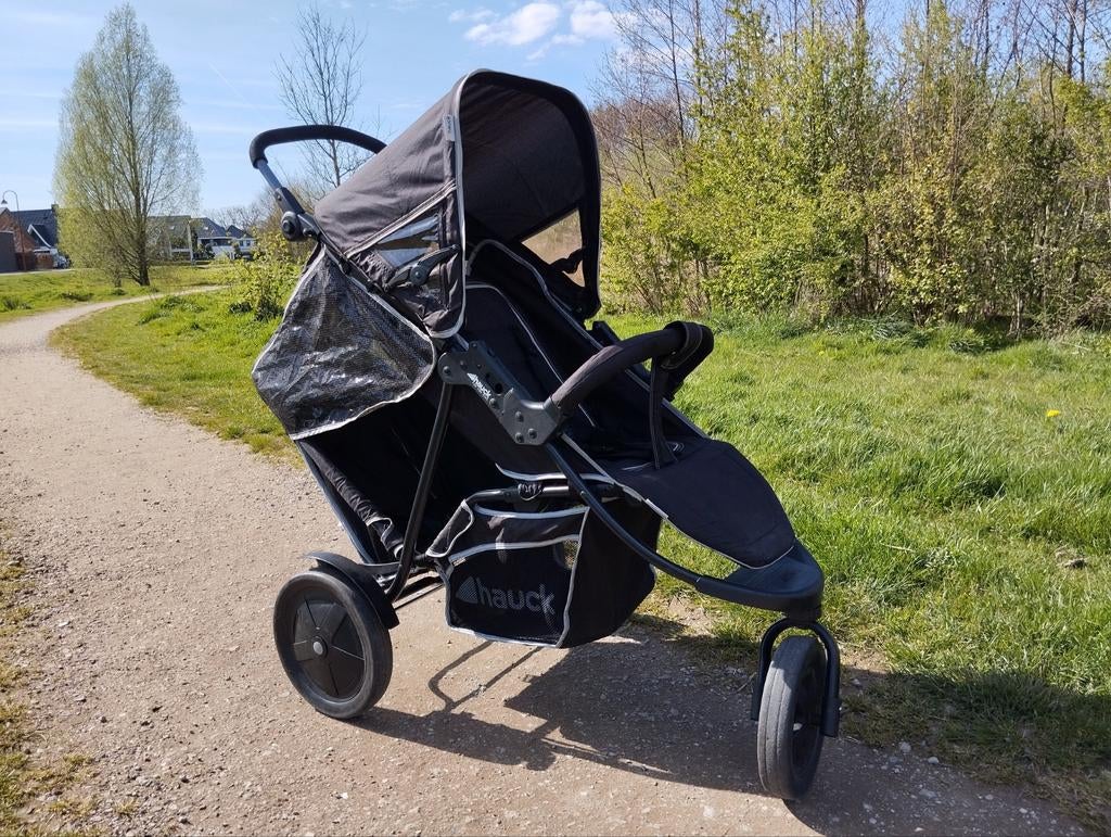 Duo kinderwagen Hauck Freerider duowagen voor twee kinderen, Ophalen of Verzenden, Gebruikt