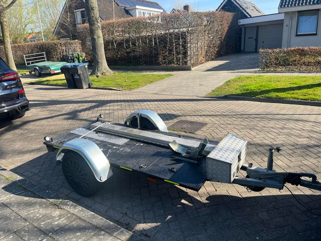 Motortrailer met oplooprem voor 1 motor, Ophalen, Gebruikt