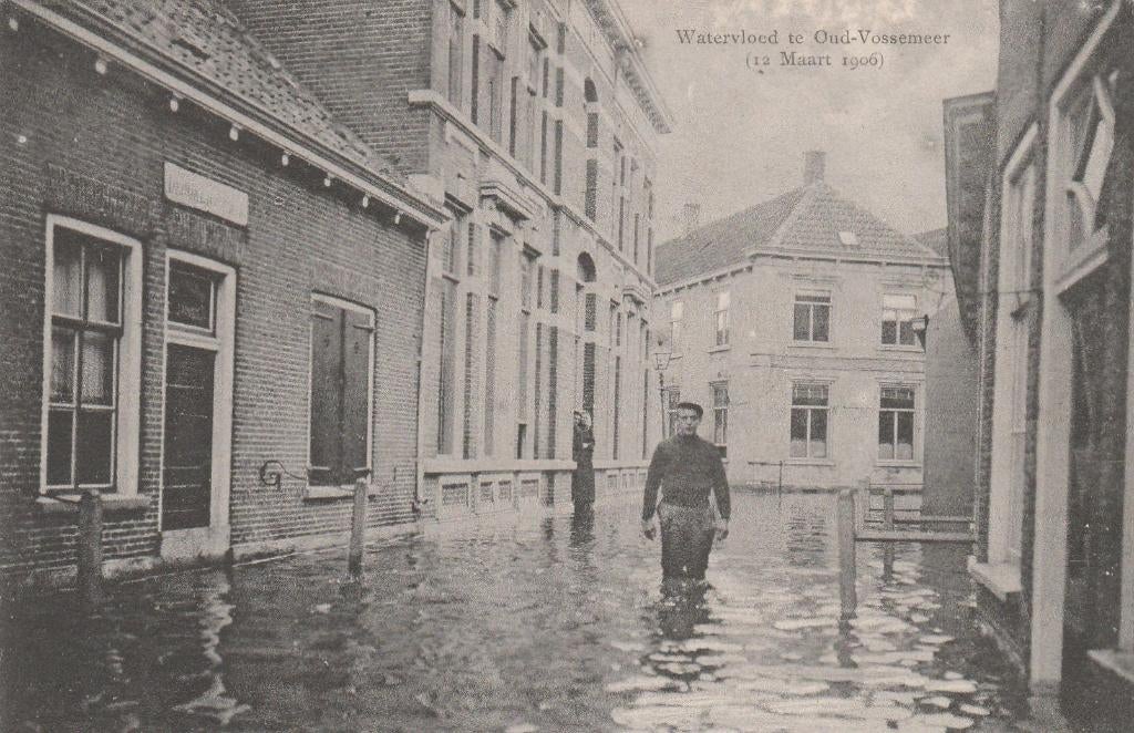 Ansichtkaart, Oud-Vossemeer, maart 1906  (2145), Verzenden, Voor 1920, Zeeland