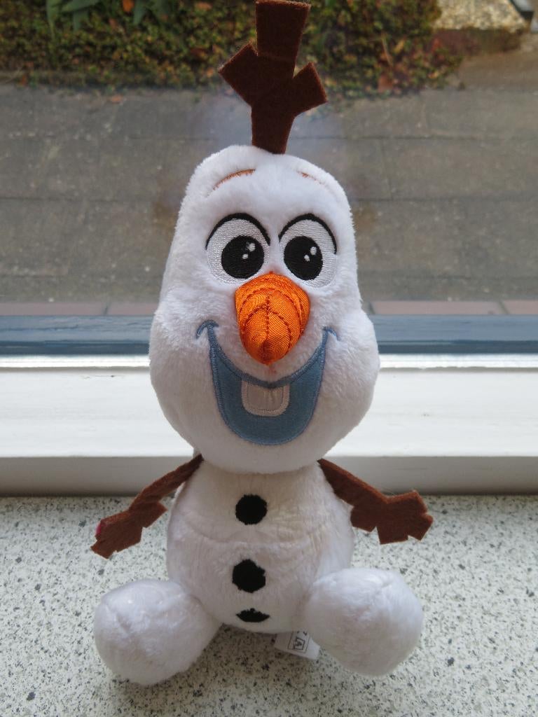 Sneeuwman sneeuwpop Olaf van Frozen merk Nicotoy, Disney, Overige typen, Ophalen of Verzenden, Zo goed als nieuw