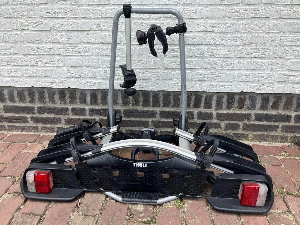 Thule Euroway G2 921 fietsendrager, Auto diversen, Fietsendragers, Gebruikt, Trekhaakdrager, 2 fietsen, Ophalen