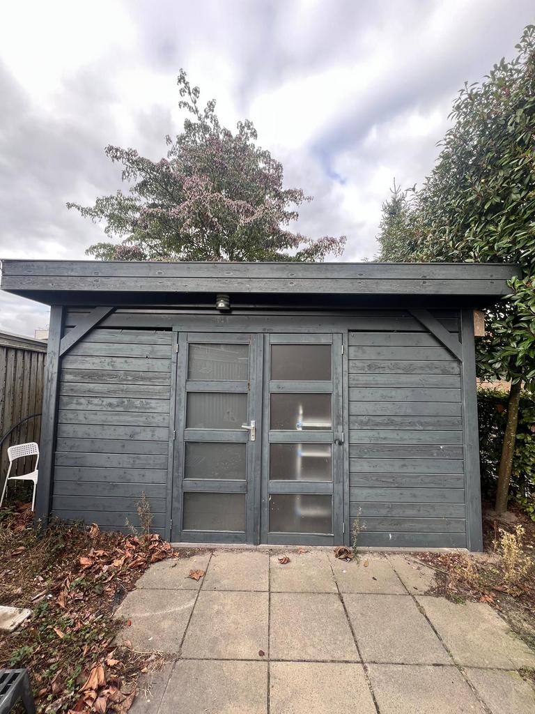 Houten Tuinhuis 4x3 meter, Tuin en Terras, Tuinhuizen, Ophalen, 3 ramen of meer, 250 tot 500 cm, Schuur