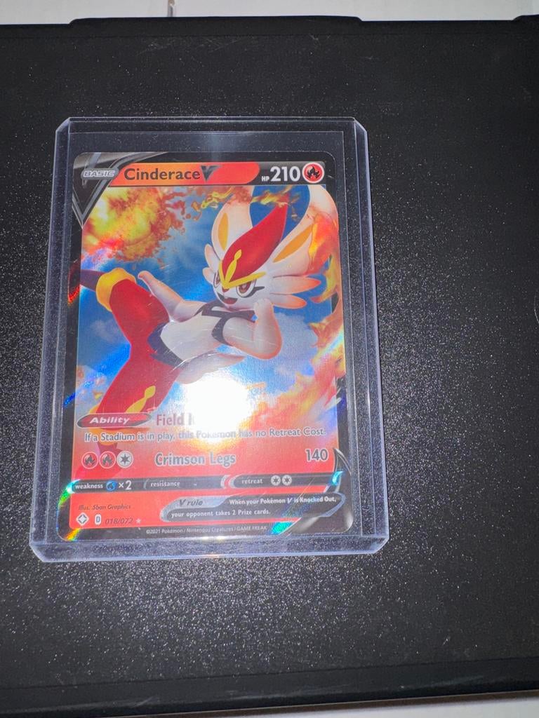 Cinderace V – 018/073 (Champion’s Path), Ophalen of Verzenden, Zo goed als nieuw, Losse kaart, Foil