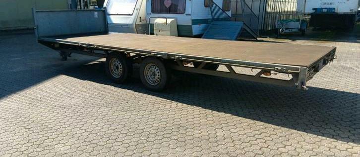 Tandemasser aanhanger 6x2m laadruimte, geen kenteken, Ophalen