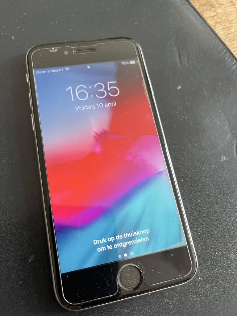iPhone 6, Gebruikt, Verzenden, Zwart, 64 GB