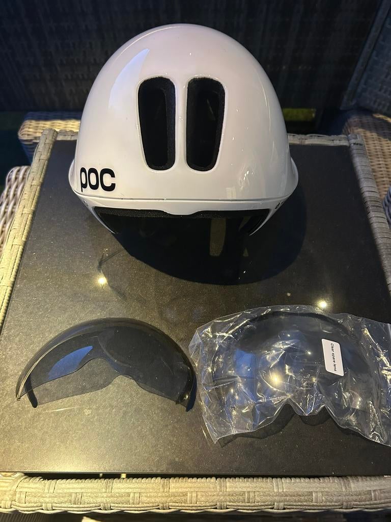 POC Tempor TT helm maat M/L wit, Ophalen, Zo goed als nieuw, L, Heer of Dame