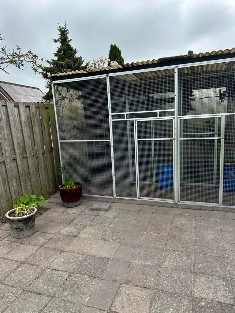 Volière, Ophalen of Verzenden, Zo goed als nieuw, Aluminium, Vogelkooi