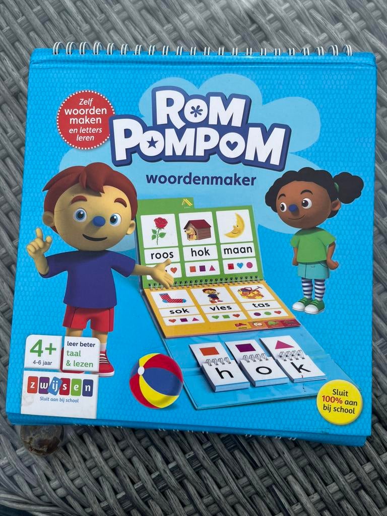 Rompompom woordenmaker, Kinderen en Baby's, Speelgoed | Educatief en Creatief, Ophalen, Gebruikt, Taal en Lezen