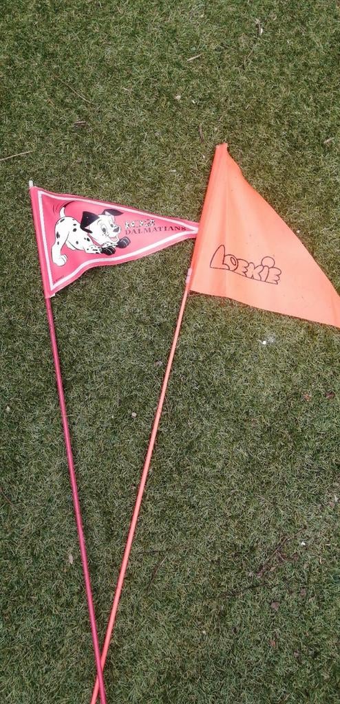 Fietsvlaggetjes: 101 Dalmatiërs of Loekie 150 cm, Ophalen, Gebruikt, Disney, Loekie