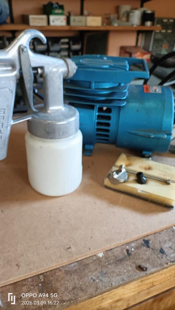 Compressor met verfspuit, Ophalen, Nieuw, Verfspuit of Verfpomp