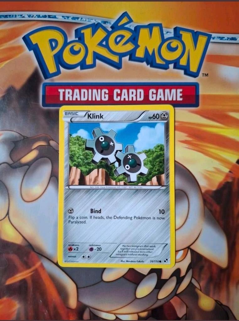 Klink 74/114 Black&White base set pokemon kaart, Ophalen of Verzenden, Gebruikt, Losse kaart