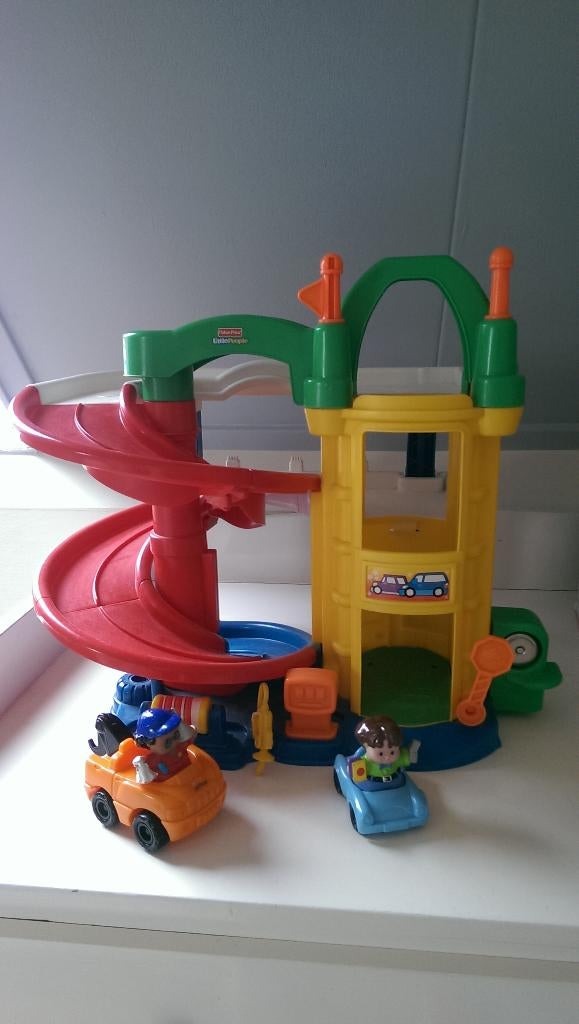 Parkeergarage garage Little people Fisher Price, Ophalen of Verzenden, Zo goed als nieuw, Speelset